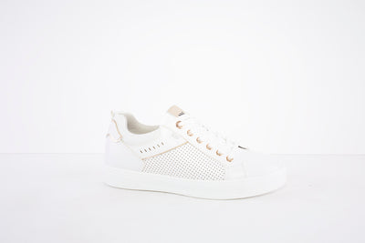 XTI - 44319 FLAT LACED FASHION SHOE - WHITE