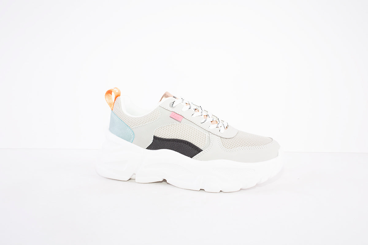 REFRESH - 79252 CHUNKY LACED FASHION SHOE - GREY