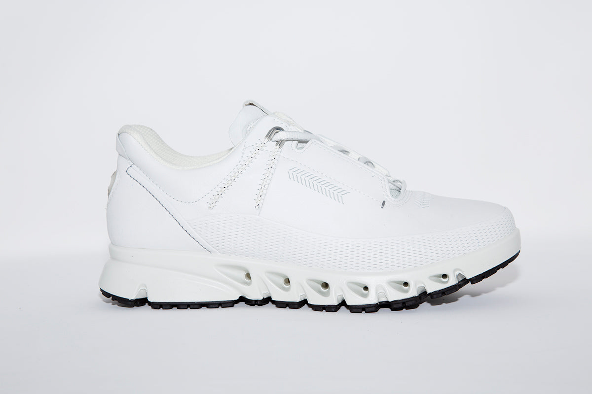 ECCO - MULTI-VENT W COMFORT WALKING SHOE - WHITE LEATHER