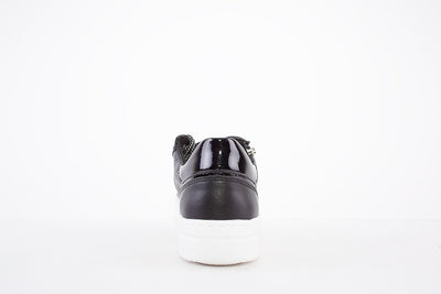 MARCO TOZZI - 23718-098 FLAT LACED/ZIP FASHION SHOE - BLACK COMBI