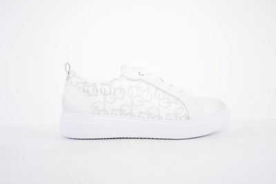 BUGATTI - 431 A2S09 LACED FASHION TRAINER - WHITE LEATHER