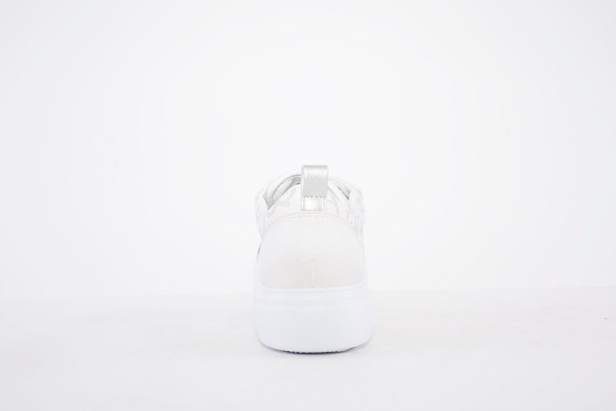 BUGATTI - 431 A2S09 LACED FASHION TRAINER - WHITE LEATHER