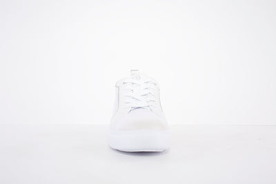 BUGATTI - 431 A2S09 LACED FASHION TRAINER - WHITE LEATHER