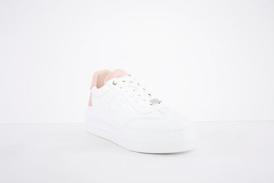 UNISA - FRAILE FLATLACED CASUAL SHOE - WHITE/PINK