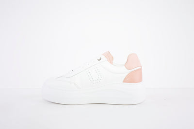 UNISA - FRAILE FLATLACED CASUAL SHOE - WHITE/PINK