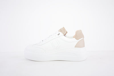 UNISA - FRAILE LACE UP CASUAL SHOE - WHITE/BEIGE