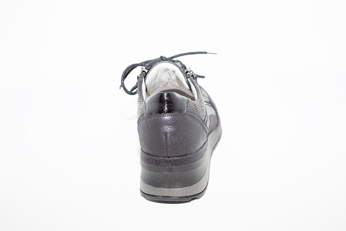 WALDLAUFER - CLARA-LACED ZIP SHOE - BLACK