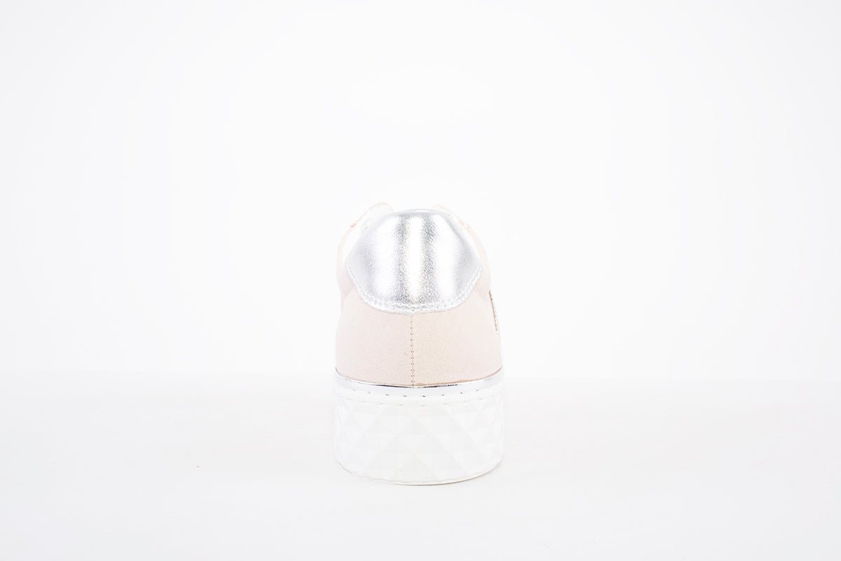 MARCO TOZZI - 23710-523 LACED FASHION SHOE WITH SILVER DETAIL - PINK
