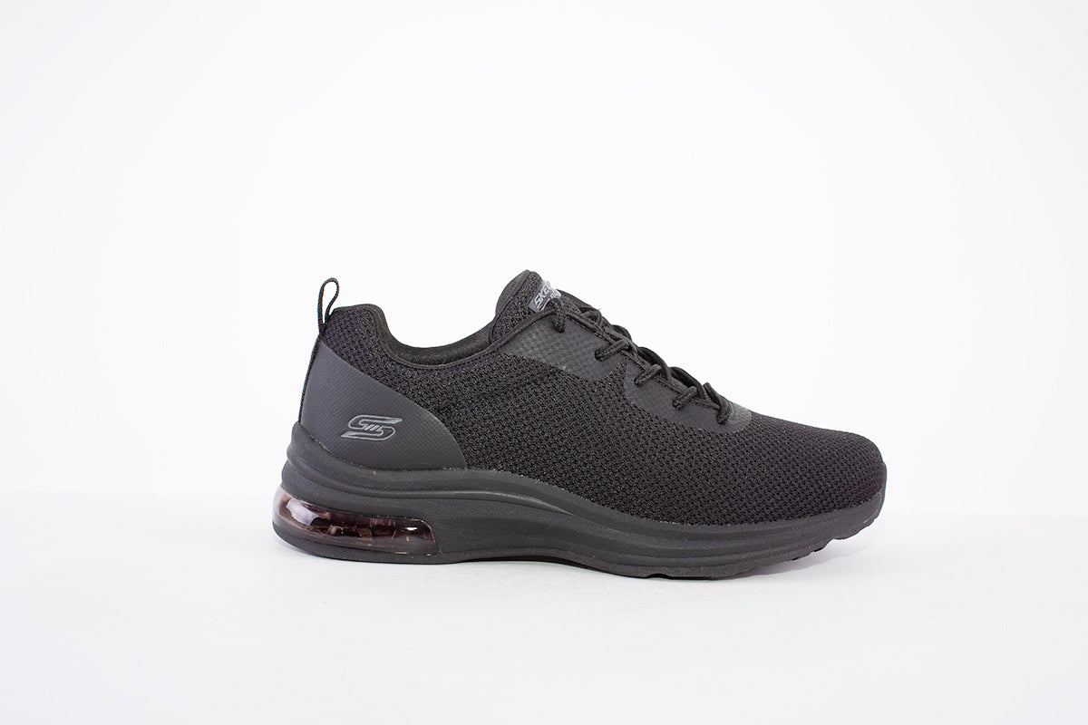 SKECHERS - 117127 BOBS PULSE AIR-SASSY SAUCE LACED TRAINER - BLACK
