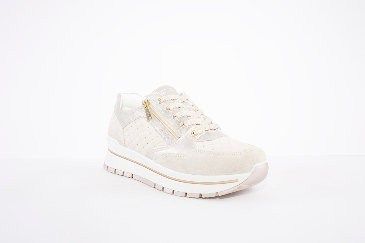 IGI & CO - 1661033 LACE UP FASHION TRAINER - BEIGE