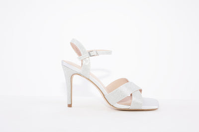 MENBUR - 23197 HIGH HEEL SANDAL - SILVER