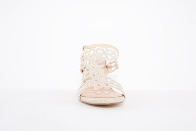 MENBUR - 22993 HIGH HEEL SANDAL - GOLD DIAMONTE
