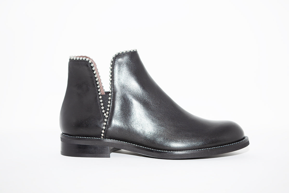 MARCO MOREO - L623 ANKLE BOOT - BLACK LEATHER