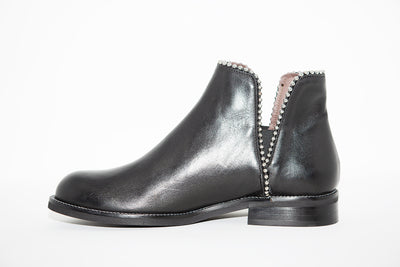 MARCO MOREO - L623 ANKLE BOOT - BLACK LEATHER