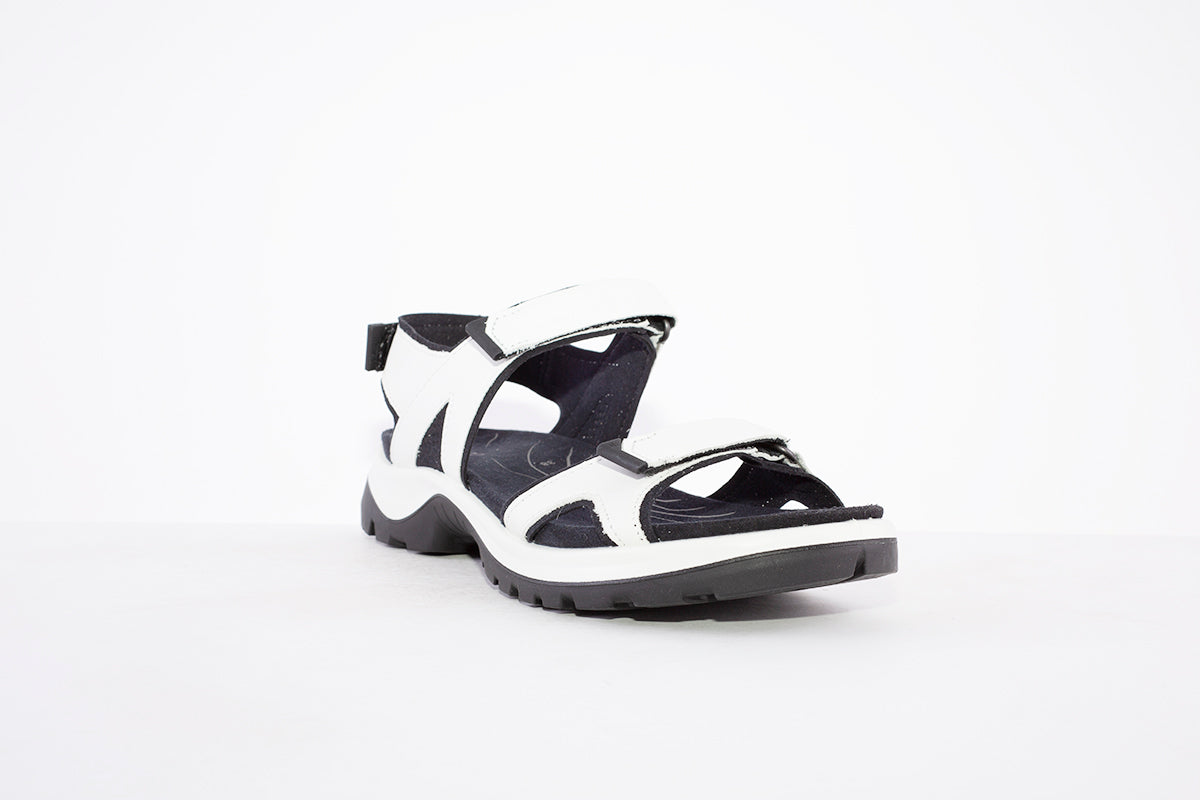 ECCO - 822153 01007 STRAP VELCRO COMFORT SANDAL - OFF WHITE