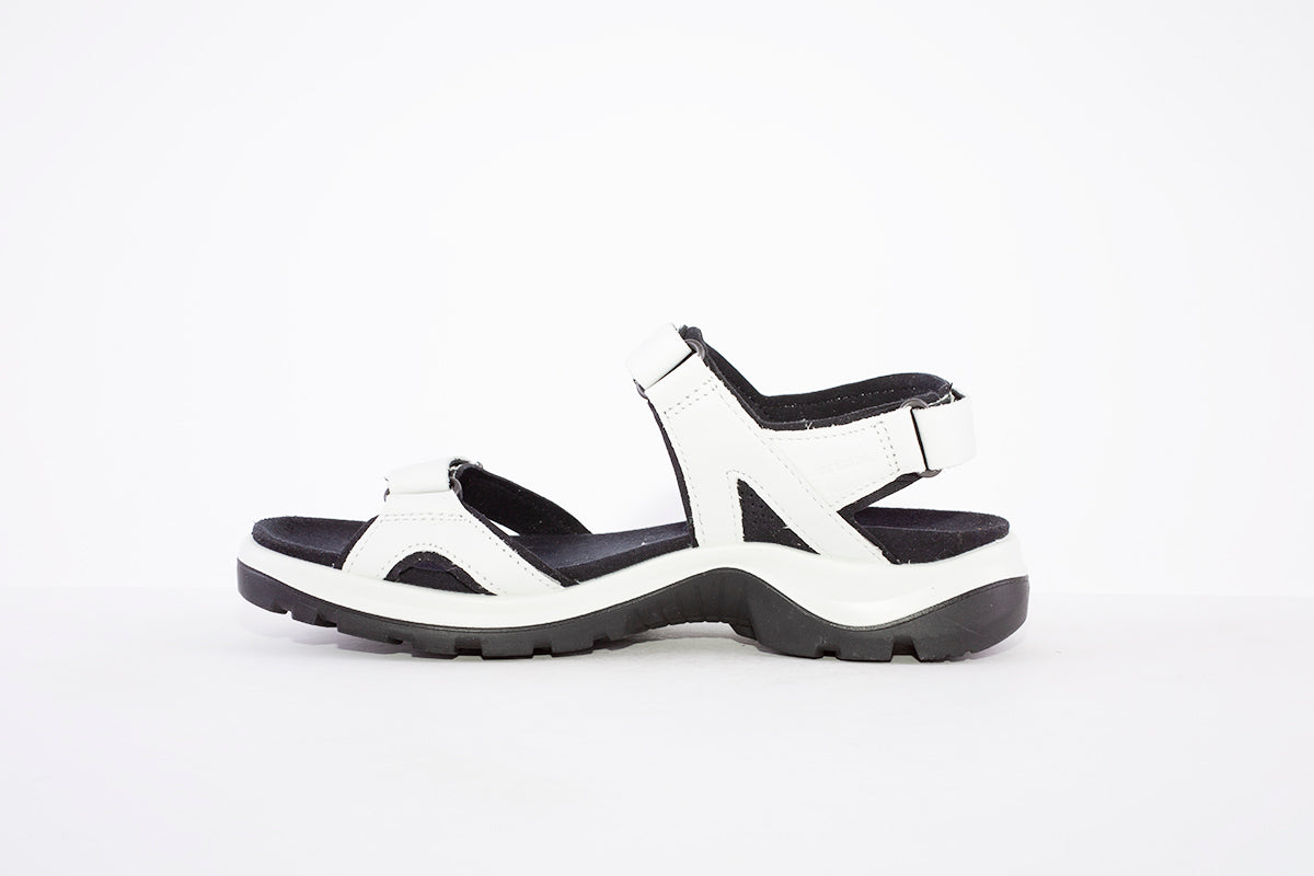 ECCO - 822153 01007 STRAP VELCRO COMFORT SANDAL - OFF WHITE