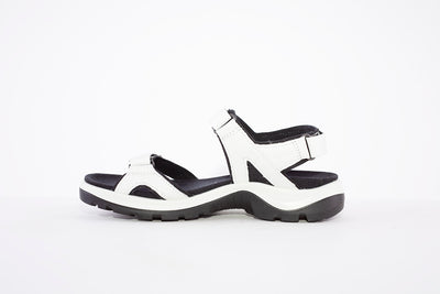 ECCO - 822153 01007 STRAP VELCRO COMFORT SANDAL - OFF WHITE