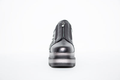MARCO MOREO - L195 WEDGE SHOE - BLACK LEATHER