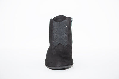 BRENDA ZARO - Navy Suede Block Heel Ankle Boot