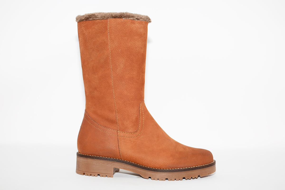 PITILLOS - 6435 CALF-LENGTH BOOT - TAN LEATHER