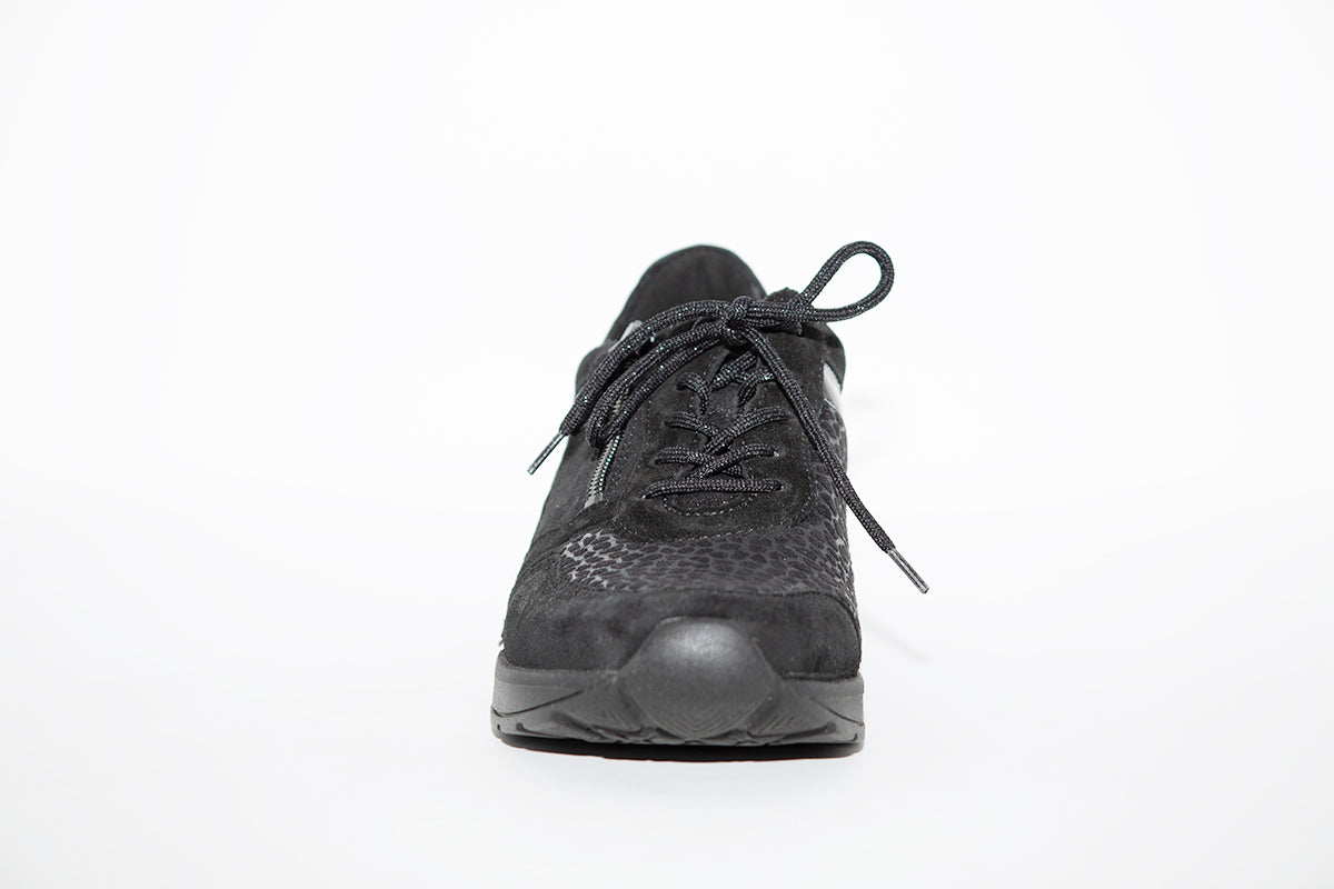 WALDLAUFER - 939H01 CLARA LACED COMFORT SHOE - BLACK
