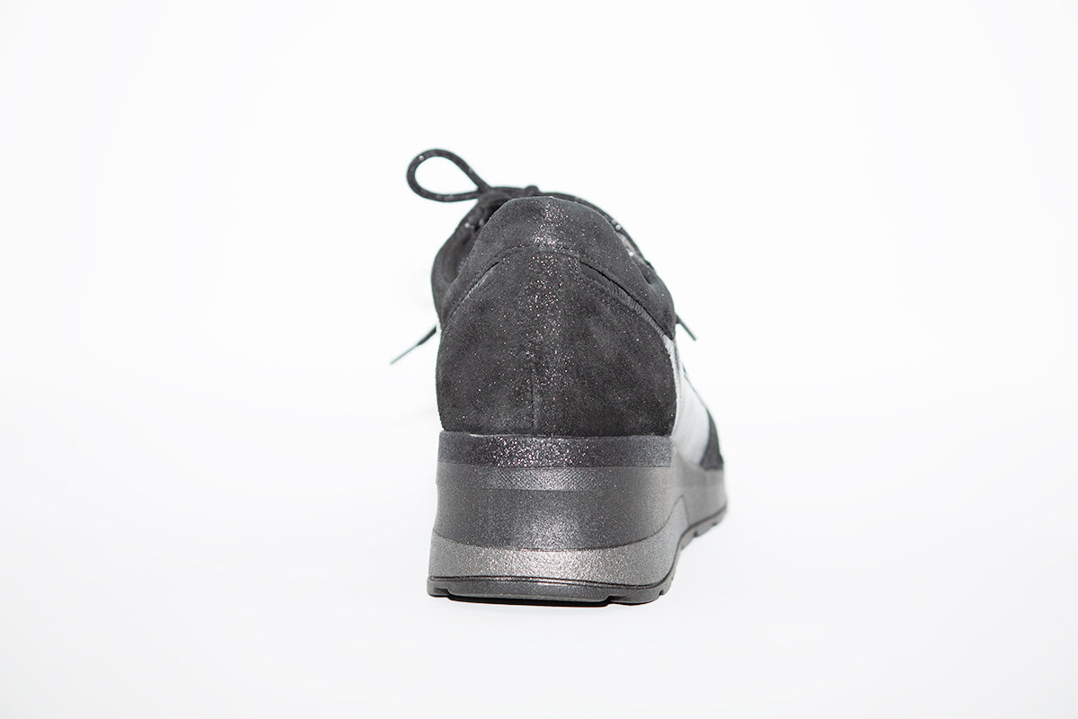 WALDLAUFER - 939H01 CLARA LACED COMFORT SHOE - BLACK