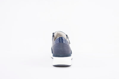 JANA - 23721-805 LACED FASHION SHOE WITH ZIP - NAVY
