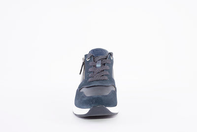 JANA - 23721-805 LACED FASHION SHOE WITH ZIP - NAVY