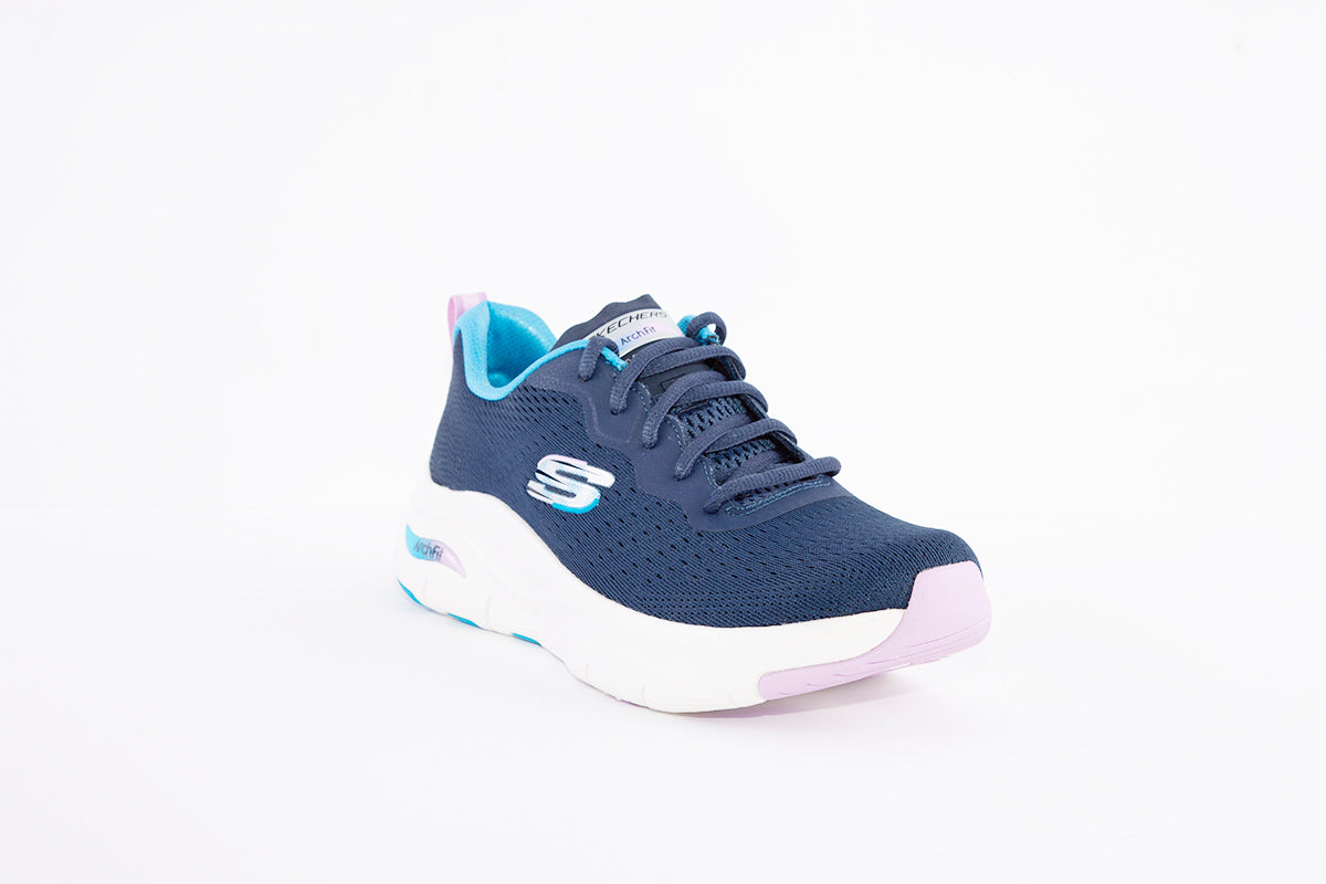 SKECHERS - 149305 FLEX APPEAL 4.0 ACTIVE FLOW LACED TRAINER - NAVY
