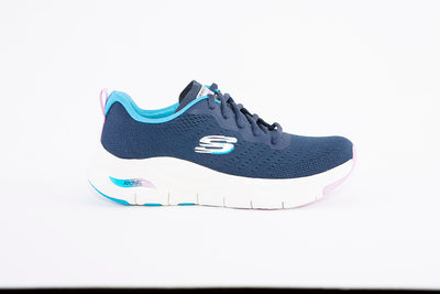 SKECHERS - 149305 FLEX APPEAL 4.0 ACTIVE FLOW LACED TRAINER - NAVY