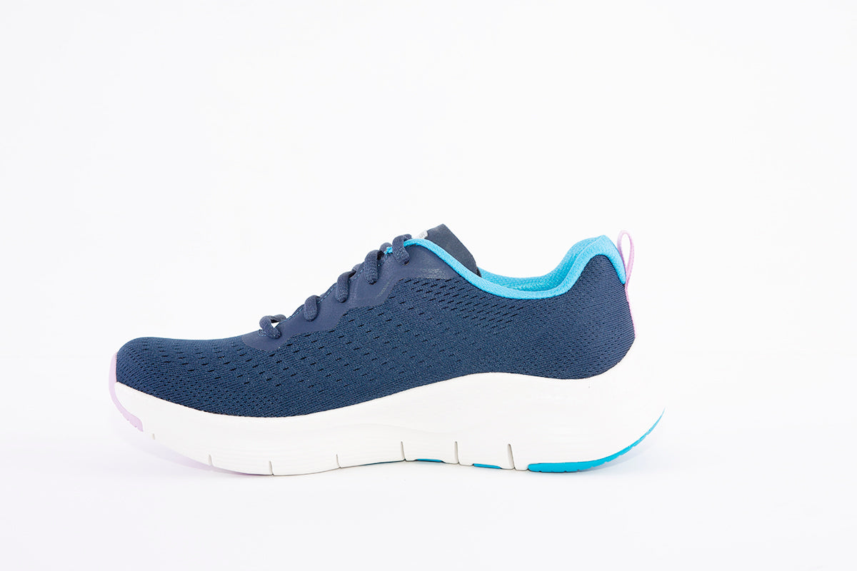 SKECHERS - 149305 FLEX APPEAL 4.0 ACTIVE FLOW LACED TRAINER - NAVY
