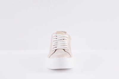 MARCO TOZZI - 23702-447 LACED FASHION SHOE WITH ZIP - GOLD METALLIC