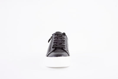 MARCO TOZZI - 23764-053 LACED FASHION SHOE WITH SIDE ZIP - BLACK