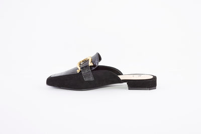 MENBUR - 22805 TOE-IN DRESSY MULE - BLACK