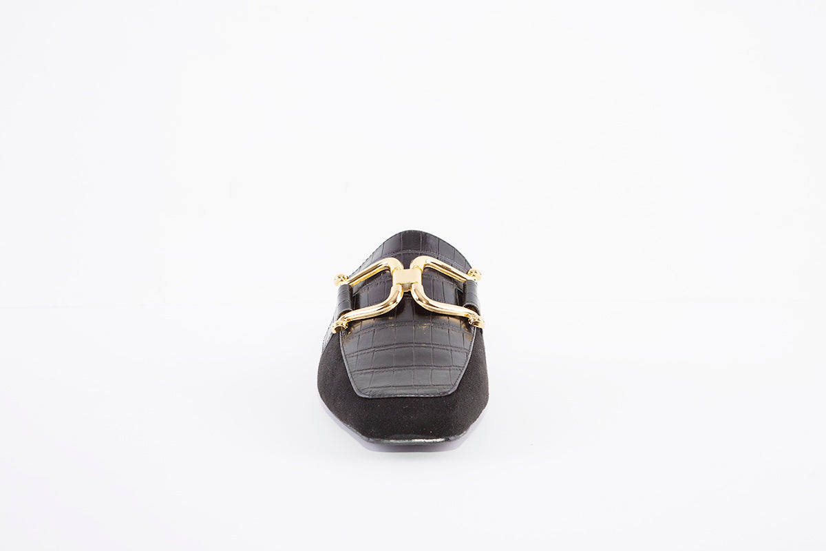 MENBUR - 22805 TOE-IN DRESSY MULE - BLACK