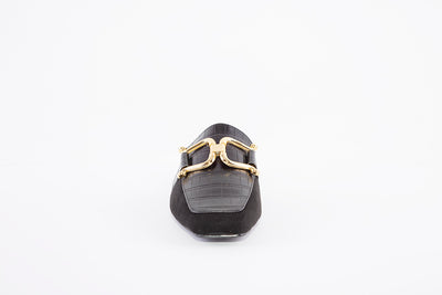 MENBUR - 22805 TOE-IN DRESSY MULE - BLACK