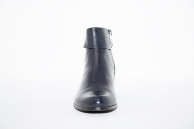 REGARDE LE CIEL - STEFANY-186 LOW HEEL ANKLE BOOT - NAVY