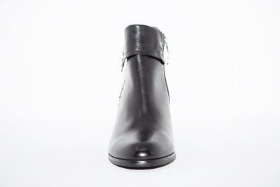 REGARDE LE CIEL - SONIA-23 MEDIUM HEEL ANKLE BOOT - BLACK
