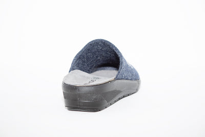 ROHDE - 6162 Navy Wedge Mule Slipper