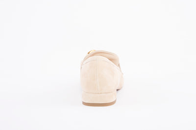 MARIAN - 25306 FLAT LOAFER WITH CHAIN DETAIL - BEIGE SUEDE