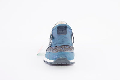 SUSST - DIZZY22 FLAT TWIN ZIP FASHION SHOE - NAVY