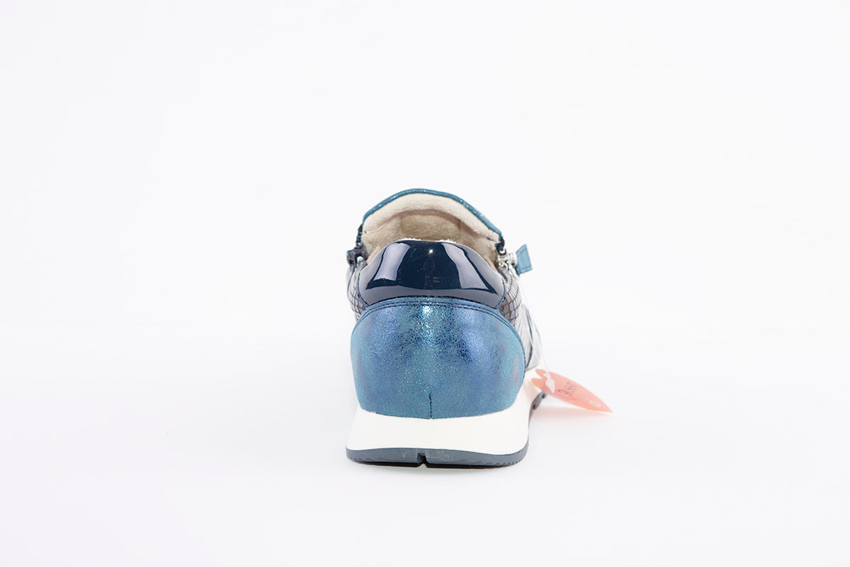 SUSST - DIZZY22 FLAT TWIN ZIP FASHION SHOE - NAVY