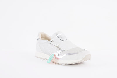 SUSST - DIZZY22 FLAT TWIN ZIP FASHION SHOE - SILVER