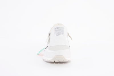 SUSST - DIZZY22 FLAT TWIN ZIP FASHION SHOE - SILVER