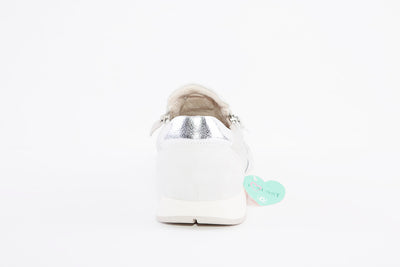SUSST - DIZZY22 FLAT TWIN ZIP FASHION SHOE - SILVER