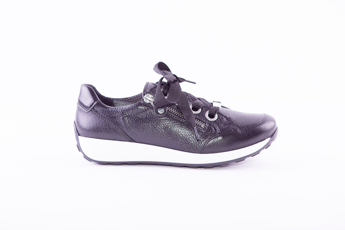 ARA - 34587 A Black Leather Sneakers Osaka