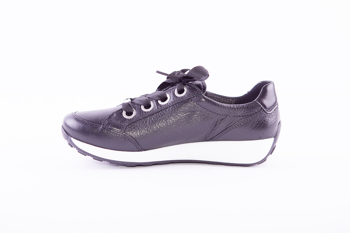 ARA - 34587 A Black Leather Sneakers Osaka