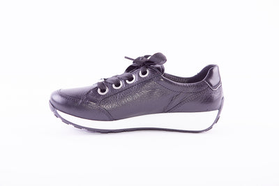 ARA - 34587 A Black Leather Sneakers Osaka