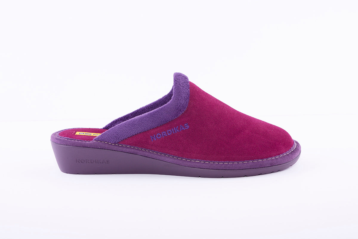 NORDIKA - 234 SUEDE MULE SLIPPER WINE