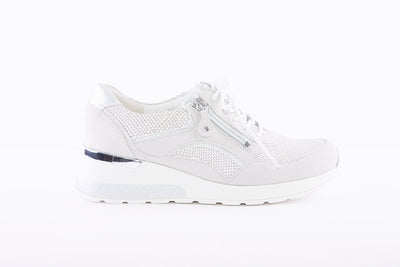 WALDLAUFER - CLARA-LACED ZIP SHOE - LIGHT GREY